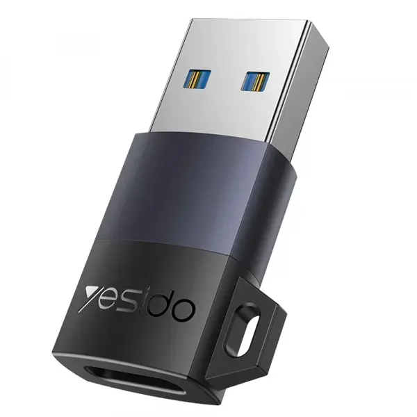 Adaptor Date si Incarcare USB-C - USB-A Yesido GS34, Gri