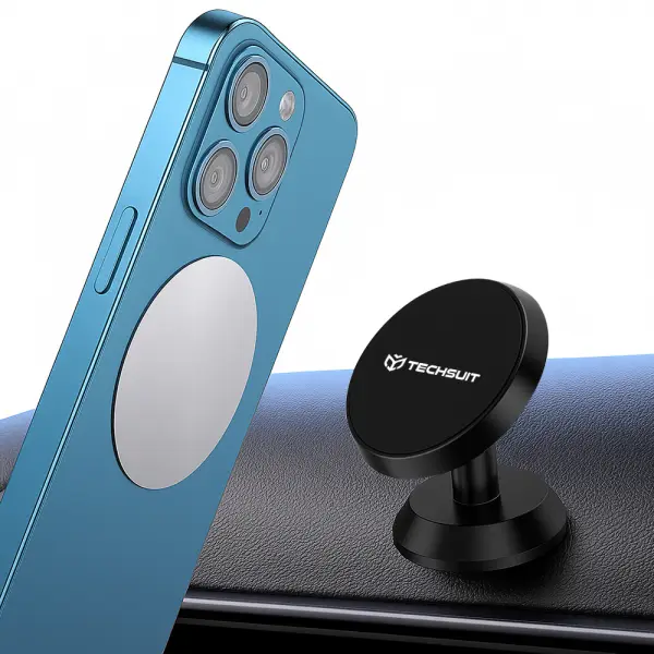 Suport Auto Magnetic Techsuit S10, Universal, Negru