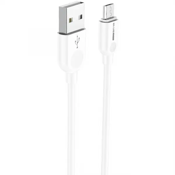 Cablu Date si Incarcare USB-A - microUSB BLUE Power BM2BX14 LinkJet, 18W, 2m, Alb