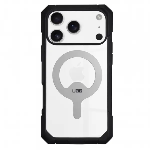 Husa MagSafe pentru Apple iPhone 17 Pro, Urban Armor Gear, Trooper, Gri Transparenta