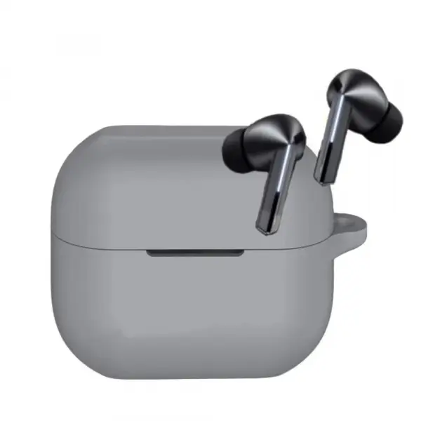 Husa Techsuit Silicone pentru Samsung Galaxy Buds3 FE / Buds3 Pro / Buds3, Gri