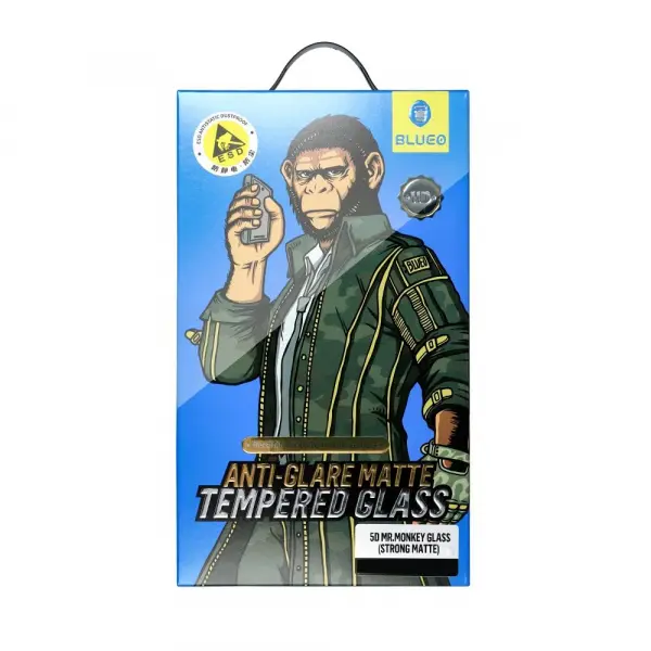 Folie de protectie Ecran Blueo pentru Apple iPhone 15 Pro Max, Sticla Securizata, Full Glue, 5D, Neagra