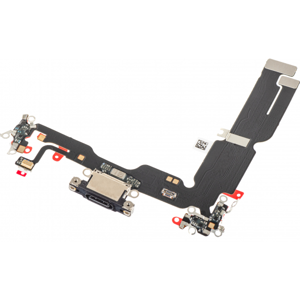 Banda cu Conector Incarcare - Microfon Apple iPhone 15 Plus, Negru