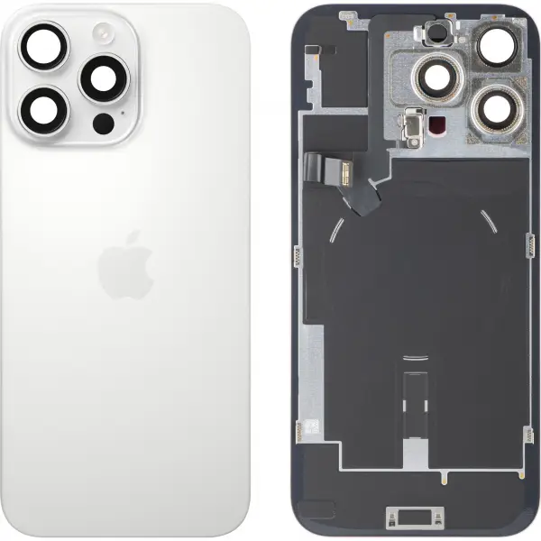 Capac Baterie Apple iPhone 16 Pro Max, Alb (White Titanium), Swap