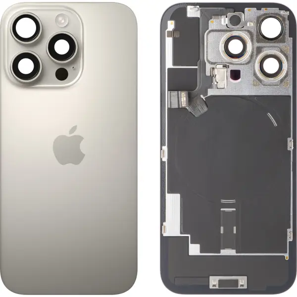 Capac Baterie Apple iPhone 16 Pro, Bej (Natural Titanium), Swap