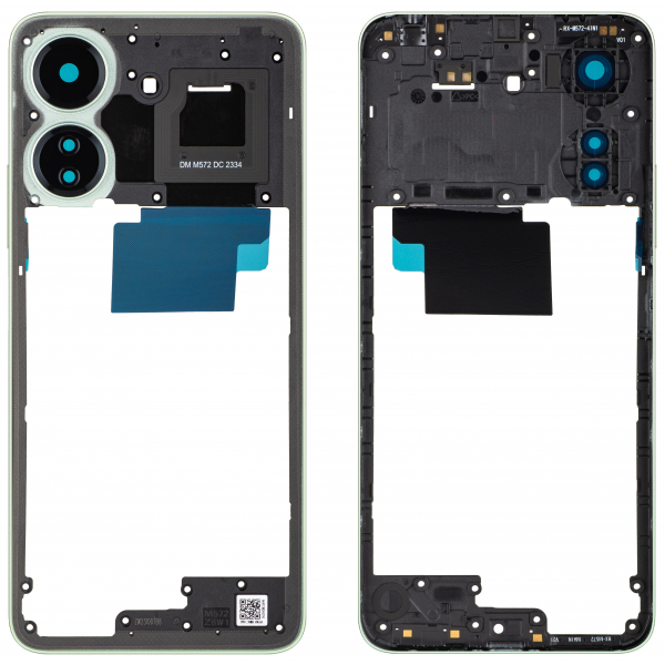 Carcasa Mijloc Xiaomi Redmi 13C NFC, Verde (Clover Green), Service Pack 560002C3UN00