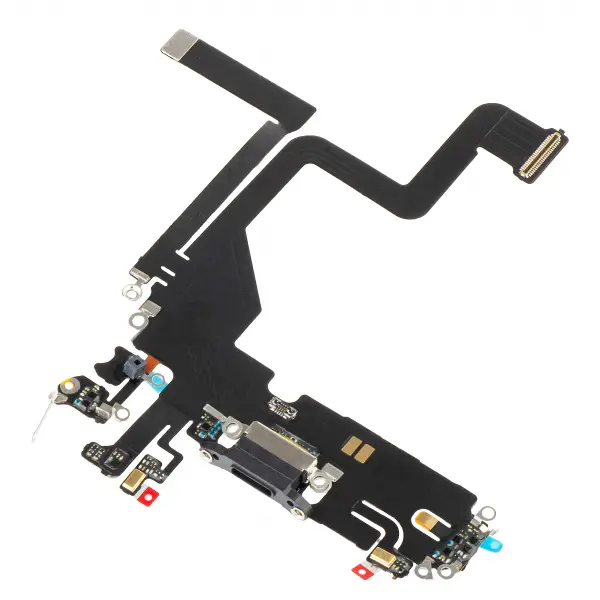 Banda cu Conector Incarcare - Microfon Apple iPhone 14 Pro, Negru