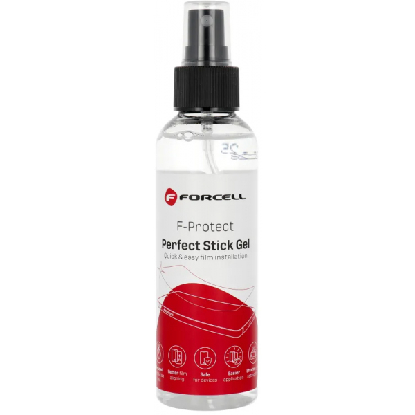 Solutie Gel Forcell Perfect Stick, pentru aplicare Folie Protectie Plastic / Silicon, 150ml