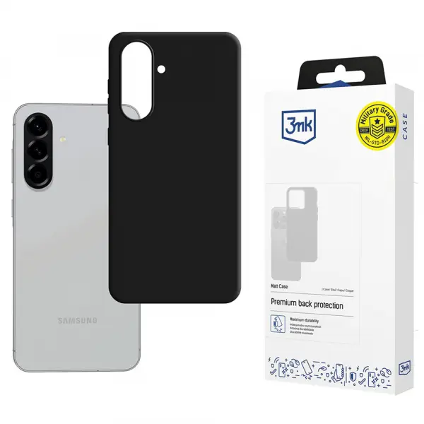 Husa pentru Samsung Galaxy A56 A566 / A36 A366, 3MK, Neagra Mata