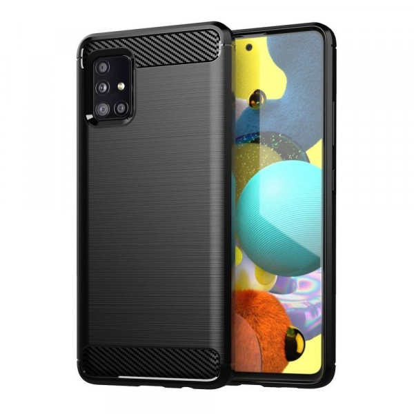 Husa pentru Samsung Galaxy A71 A715, OEM, Carbon, Neagra