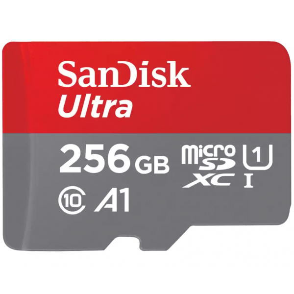 Card Memorie microSDXC SanDisk Ultra Android A1, 256Gb, Clasa 10 / UHS-1 U1 SDSQUAC-256G-GN6MN