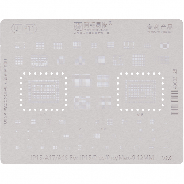 Sita BGA Amaoe U-IP11 pentru Apple iPhone 15 Series