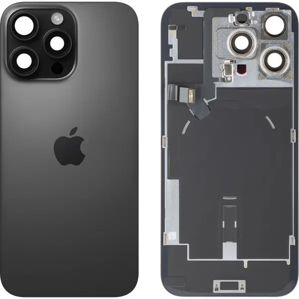 Capac Baterie Apple iPhone 16 Pro Max, Negru (Black Titanium), Swap