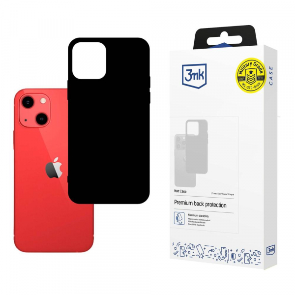 Husa pentru Apple iPhone 13, 3MK, Neagra Mata