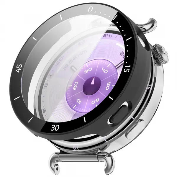 Husa Techsuit Defense360 Pro Bezel pentru Huawei Watch GT 6 41mm, Neagra Mata