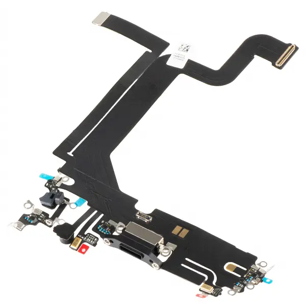 Banda cu Conector Incarcare - Microfon Apple iPhone 14 Pro Max, Negru