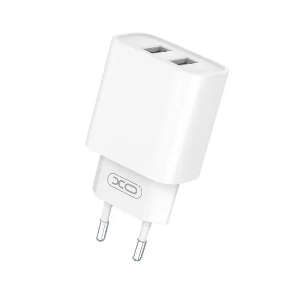Incarcator Retea XO Design CE02C, 10.5W, 2.1A, 2 x USB-A, Alb