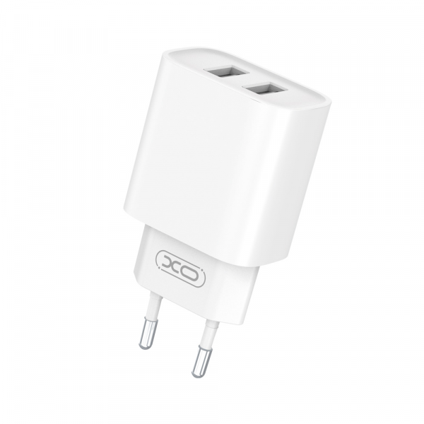 Incarcator Retea XO Design CE02C, 10.5W, 2.1A, 2 x USB-A, Alb
