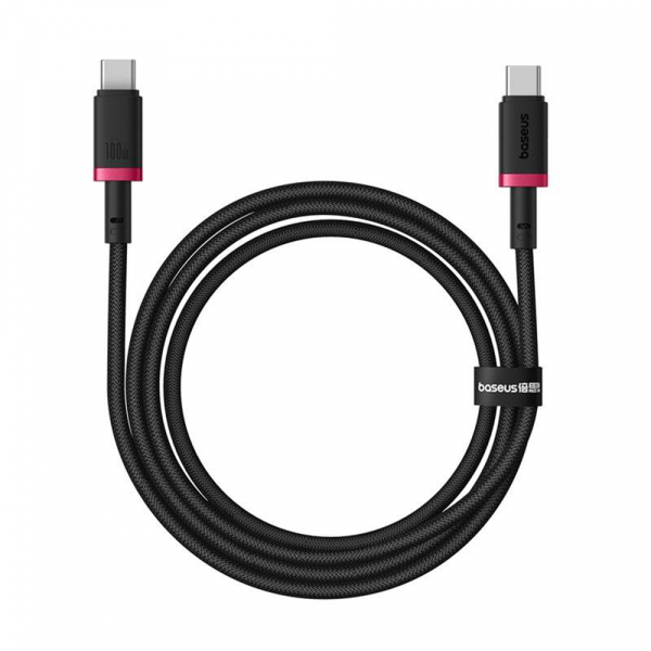 Cablu Date si Incarcare USB-C - USB-C Baseus Dura Series, 100W, 1m, Rosu P10377803U01-01