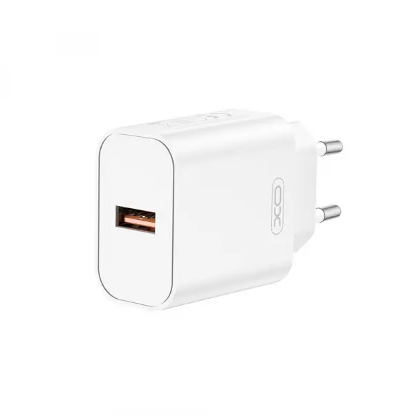 Incarcator Retea XO Design CE33, 18W, 3A, 1 x USB-A, Alb