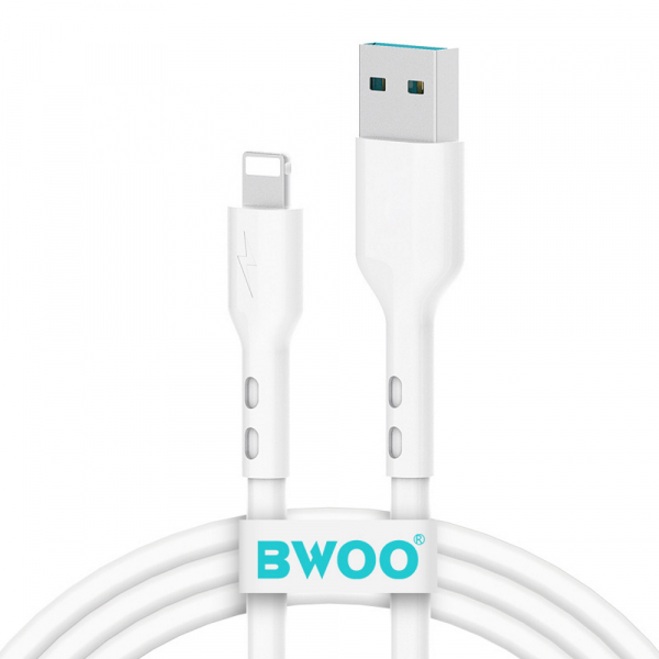 Cablu Date si Incarcare USB-A - Lightning BWOO X172L, 18W, 1m, Alb