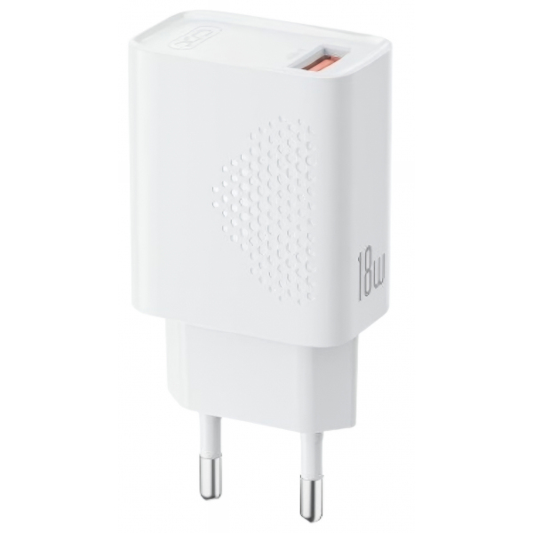 Incarcator Retea XO Design L159, 18W, 3A, 1 x USB-A, Alb