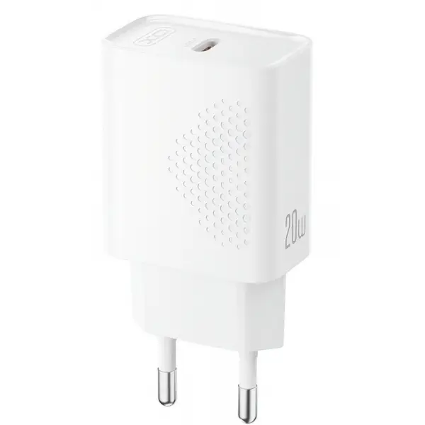 Incarcator Retea USB-C XO Design L160, 20W, 3A, 1 x USB-C, Alb