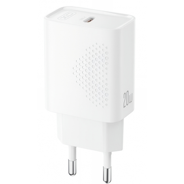 Incarcator Retea USB-C XO Design L160, 20W, 3A, 1 x USB-C, Alb