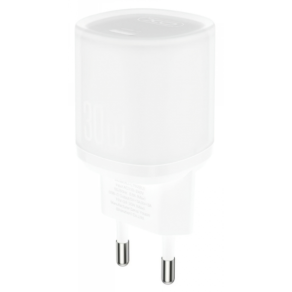 Incarcator Retea XO Design L150, 30W, 3A, 1 x USB-C, Alb