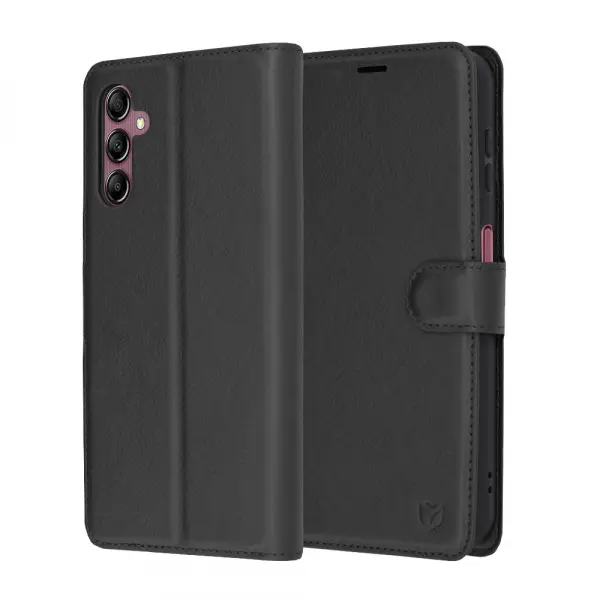 Husa pentru Samsung Galaxy A14 A145 / A14 5G A146, Techsuit, Leather Folio, Neagra