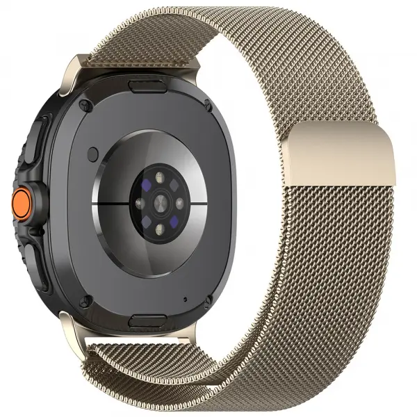 Curea Techsuit W009 pentru Samsung Galaxy Watch8 / Watch8 Classic Series, Bej