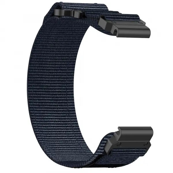 Curea Techsuit W057 pentru Garmin Watch Fenix / Forerunner Series, 22mm, Bleumarin