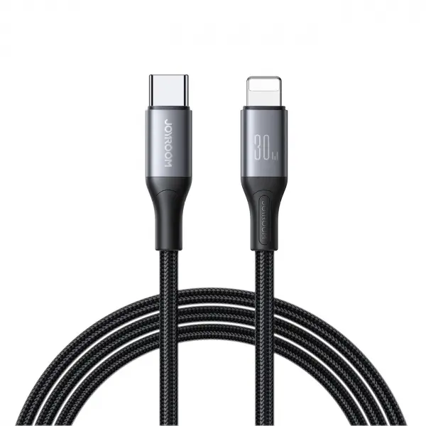 Cablu Date si Incarcare USB-C - Lightning Joyroom S-A28 Flash, 30W, 2m, Negru