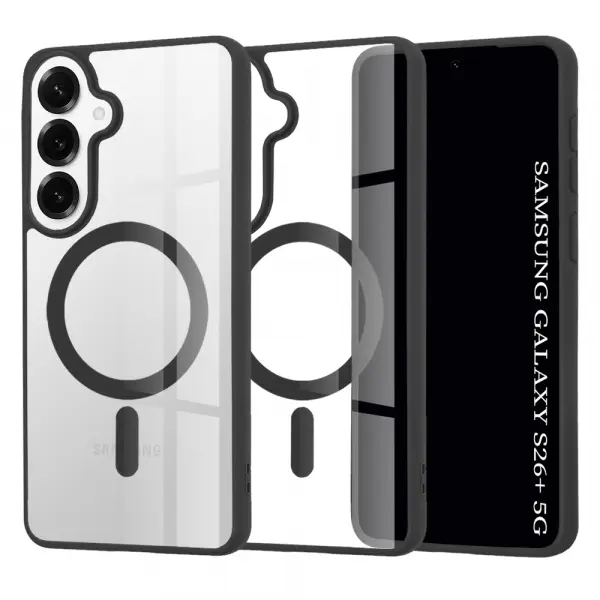 Husa MagSafe pentru Samsung Galaxy S26 Plus S947, Techsuit, Pro, Neagra