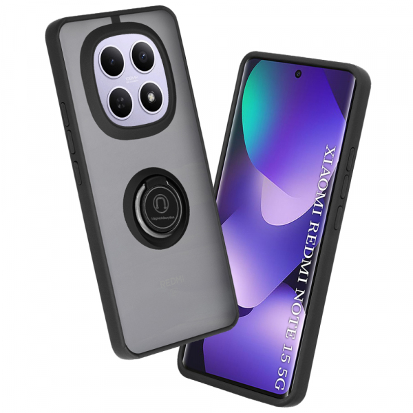 Husa pentru Xiaomi Poco M8 / Redmi Note 15 5G / Note 15 4G, Techsuit, Glinth, Neagra