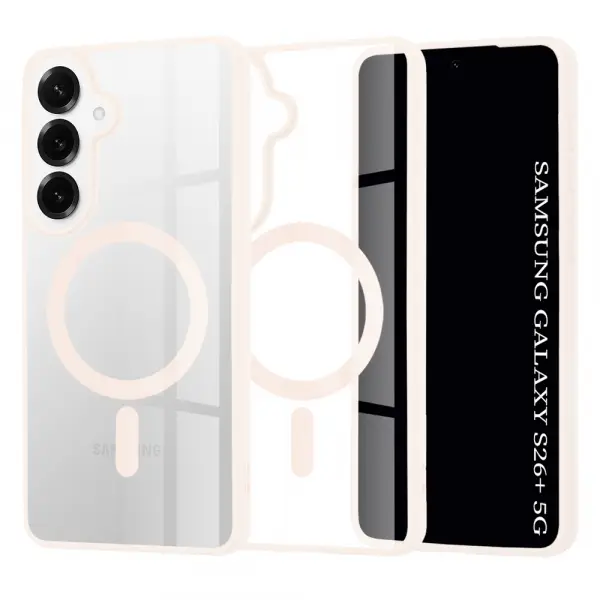 Husa MagSafe pentru Samsung Galaxy S26 Plus S947, Techsuit, Pro, Roz