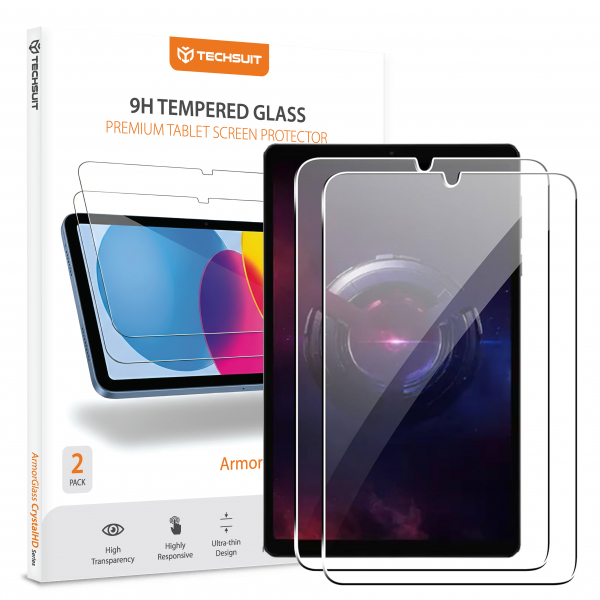 Folie de protectie Ecran Techsuit ArmorGlass CrystalHD pentru Lenovo Legion Y700 (2025), Sticla Securizata, Full Glue, Set 2 bucati