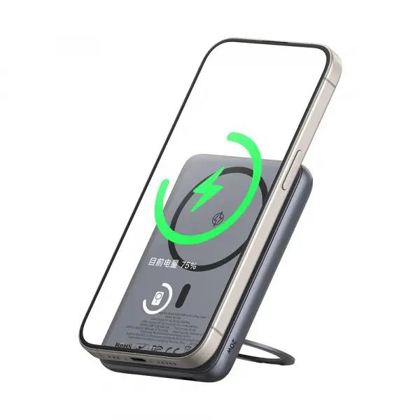 Baterie Externa Wireless McDodo MC-8361 Meta, 5000mAh, 20W, PD + FQI, 1 x QI - 1 x USB-C, Gri