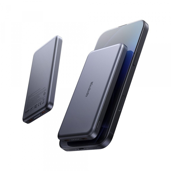 Baterie Externa McDodo MC-3781 Meta, 10000mAh, 20W, PD, 2 x USB-C, Neagra