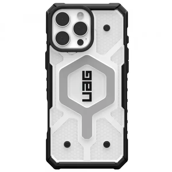 Husa MagSafe pentru Apple iPhone 16 Pro Max, Urban Armor Gear, Pathfinder Clear, Transparenta