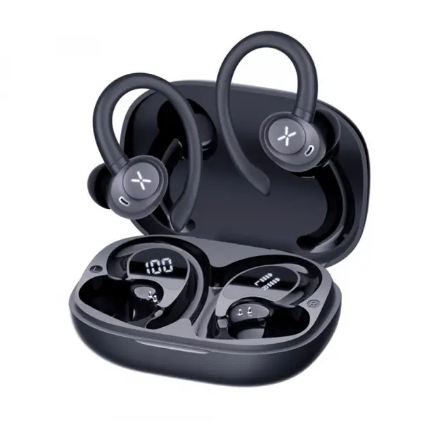 Handsfree Bluetooth Techsuit CW4 AirTune, TWS, Negru