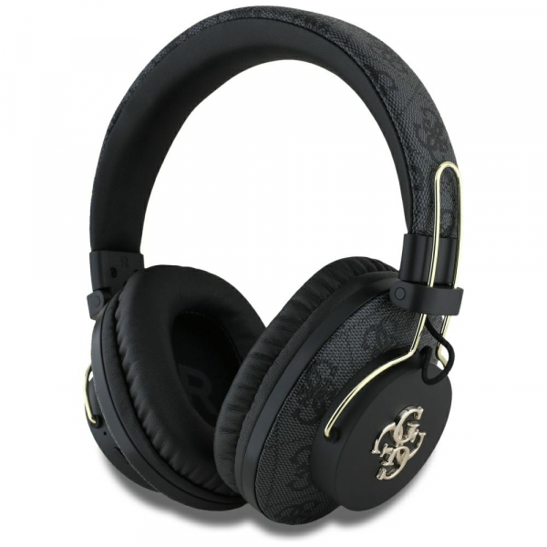 Handsfree Bluetooth Guess 4G Metal Logo, A2DP, Negru