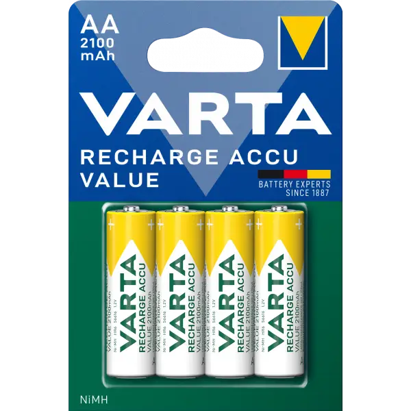 Baterie Reincarcabila Varta Professional, AA / LR6, 2100mAh, Set 4 bucati