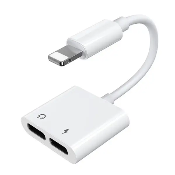 Adaptor Audio Lightning - 2 x Lightning Joyroom S-Y104, Alb