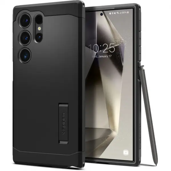 Husa pentru Samsung Galaxy S24 Ultra S928, Spigen, Tough Armor, Neagra  ACS07300