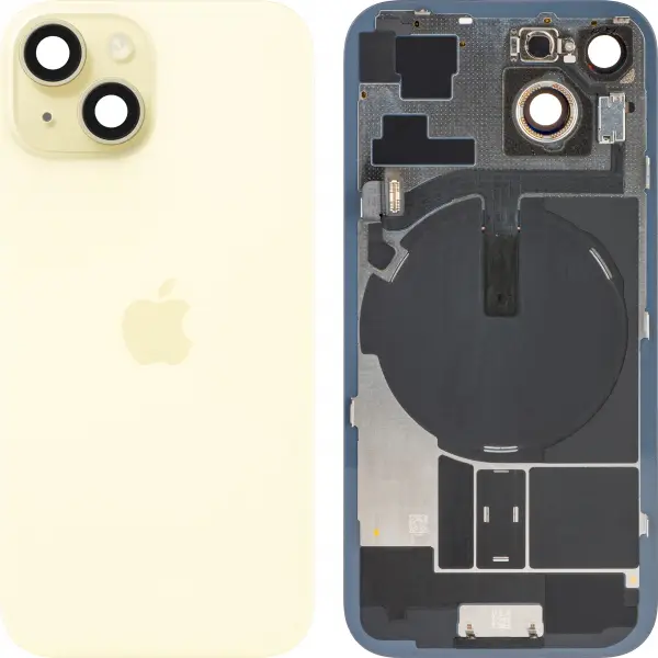 Capac Baterie Apple iPhone 15, Galben, Swap