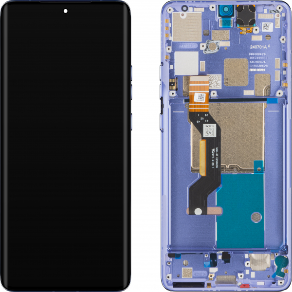Display cu Touchscreen Motorola Edge 50 Pro, cu Rama, Mov (Luxe Lavander), Service Pack 5D68C24093
