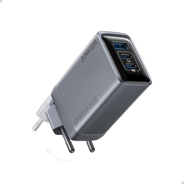 Incarcator Retea Anker Prime, 100W, 3A, 1 x USB-A - 2 x USB-C, Gri A2688341