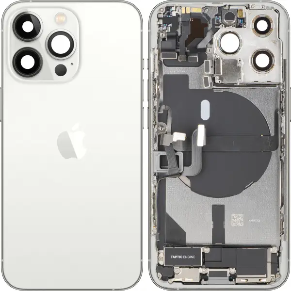 Capac Baterie Apple iPhone 13 Pro, Cu Carcasa Mijloc, Full Parts, Argintiu, Swap