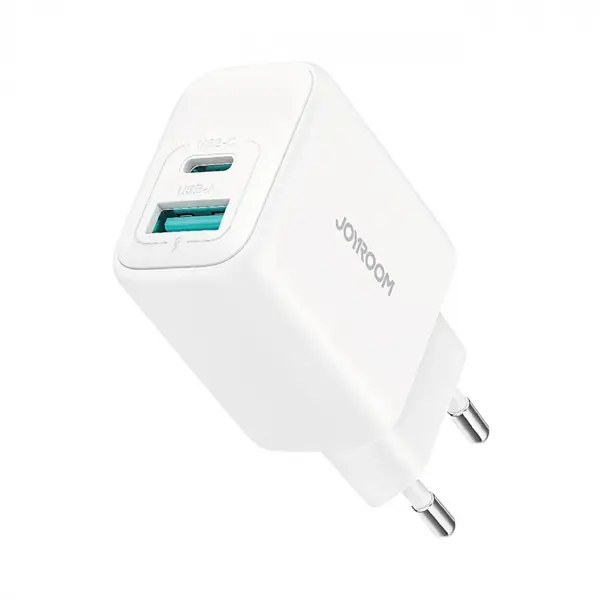 Incarcator Retea Joyroom JR-TCF21, 20W, 3A, 1 x USB-A - 1 x USB-C, Alb